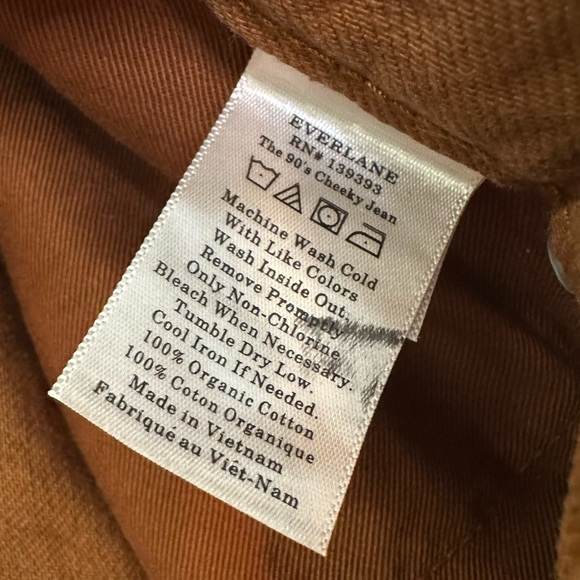 NWT Everlane 90s Cheeky Jean Straight Leg High Rise Denim Pants Rich Earth - Picture 6 of 9